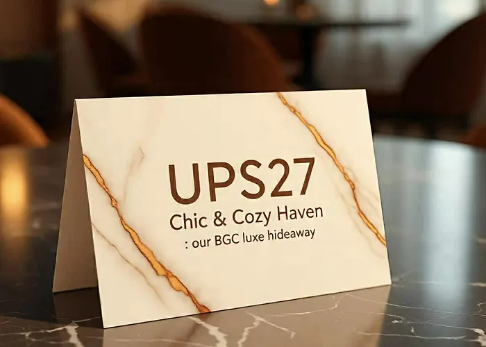 Ups27 Chic & Cozy Haven 8 Our Bgc Luxe Hideaway Queenbed & Sofabed Manila